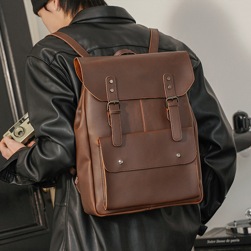 Mochila de cuero para hombre,  - Leather Work Rucksack Mens reseña y precio