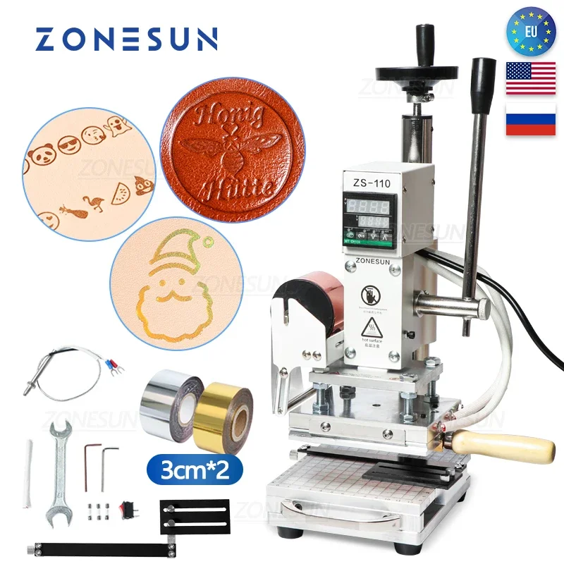 ZONESUN ZS110 máquina de estam - Leatherwork Hand Press reseña y precio